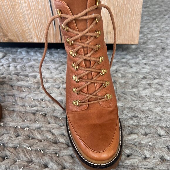 Tory Burch Brown Heeled Boots - Picture 2 of 6